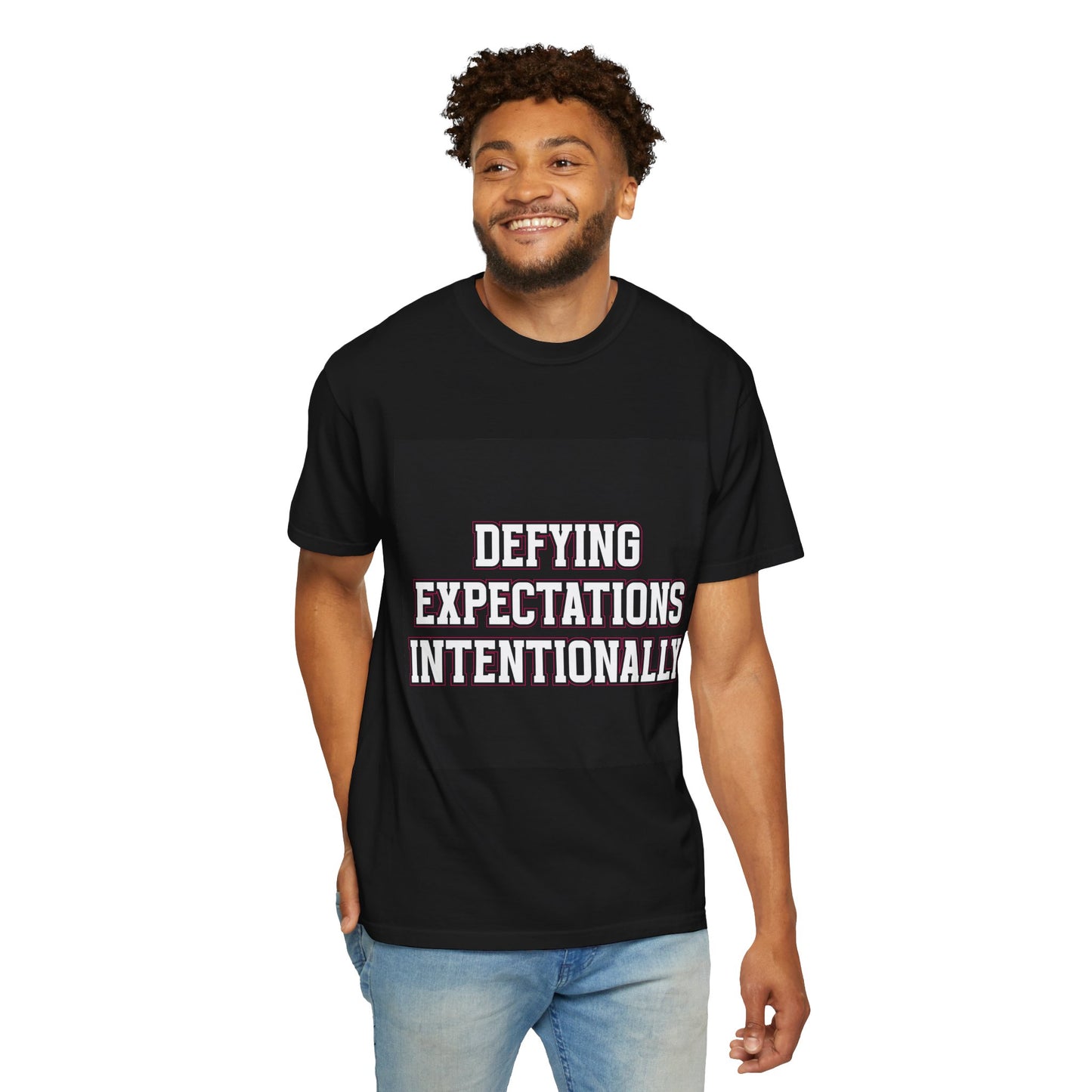 Defying Expectations INTENTIONALLY | Unisex T-Shirt, Casual Tee, Gift for Graduates, Motivational Apparel, Streetwear, Everyday Comfort