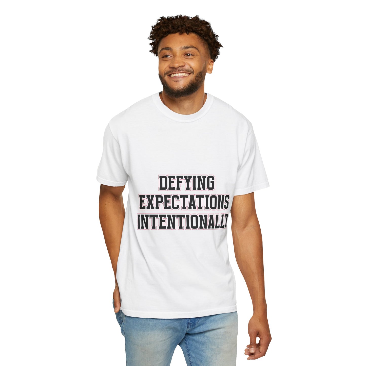 Defying Expectations INTENTIONALLY | Unisex T-Shirt, Casual Tee, Gift for Graduates, Motivational Apparel, Streetwear, Everyday Comfort