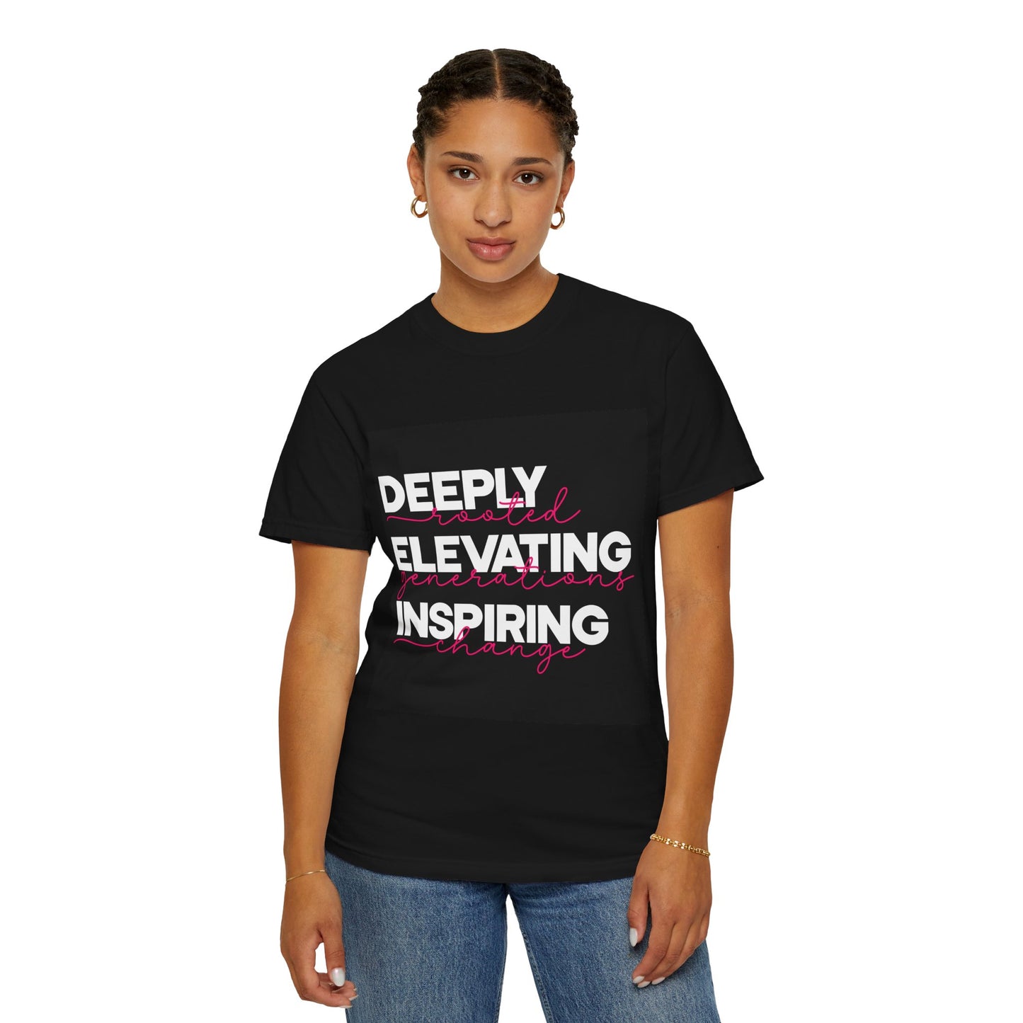 Deeply Elevating Inspiring | Unisex T-Shirt, Casual Tee, Gift for Graduates, Motivational Apparel, Streetwear, Everyday Comfort