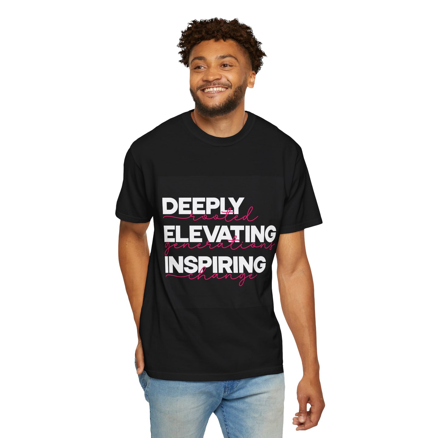 Deeply Elevating Inspiring | Unisex T-Shirt, Casual Tee, Gift for Graduates, Motivational Apparel, Streetwear, Everyday Comfort