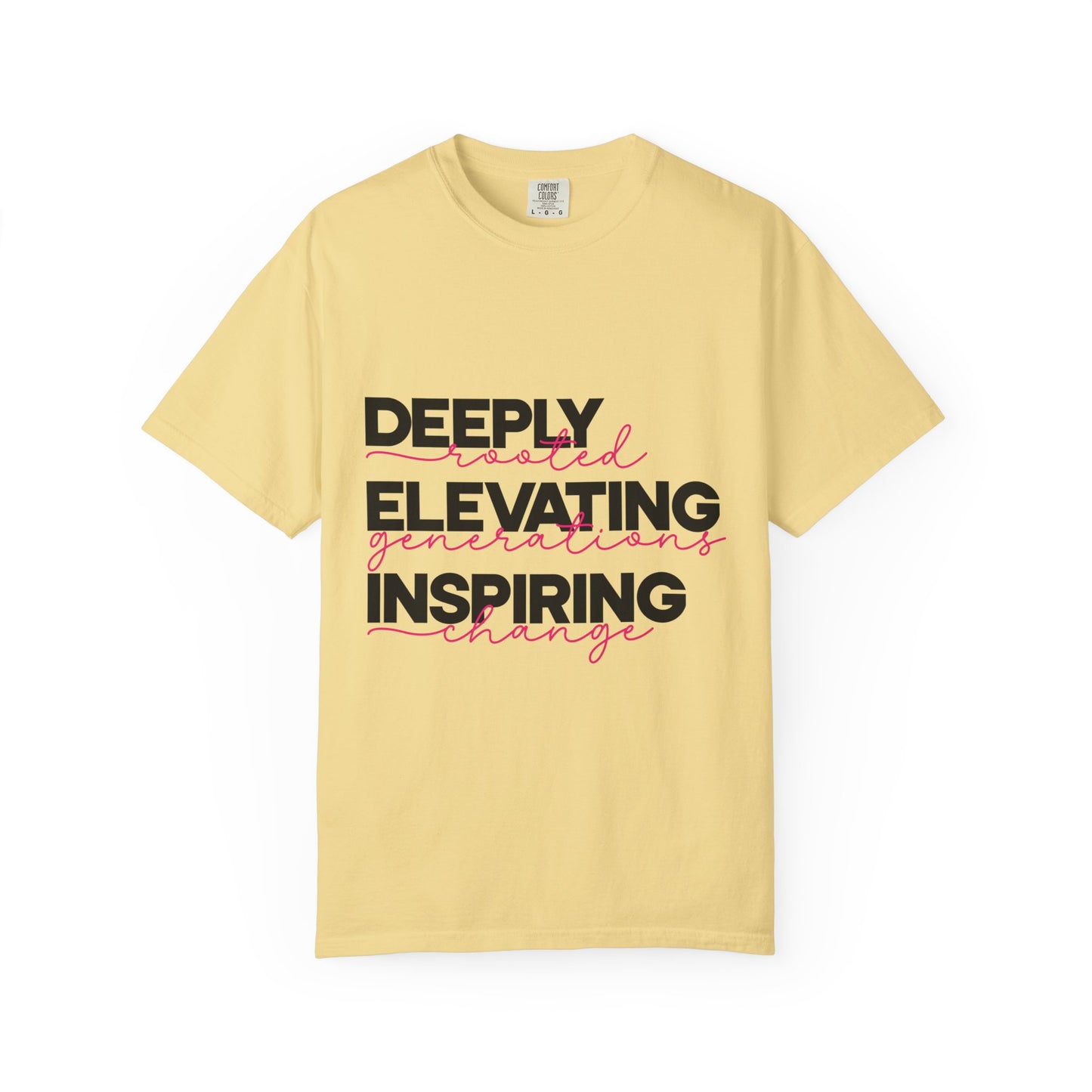 Deeply Elevating Inspiring | Unisex T-Shirt, Casual Tee, Gift for Graduates, Motivational Apparel, Streetwear, Everyday Comfort