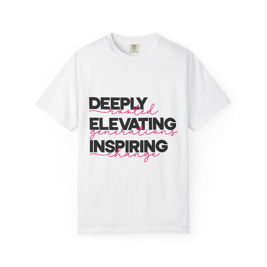 Deeply Elevating Inspiring | Unisex T-Shirt, Casual Tee, Gift for Graduates, Motivational Apparel, Streetwear, Everyday Comfort