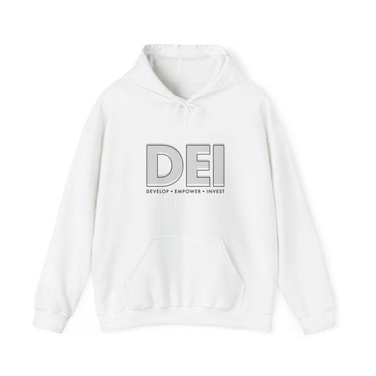 Develop Empower Invest | Hooded Sweatshirt, Cozy Unisex Hoodie, Perfect Gift for Graduates, Casual Streetwear, Motivation Apparel
