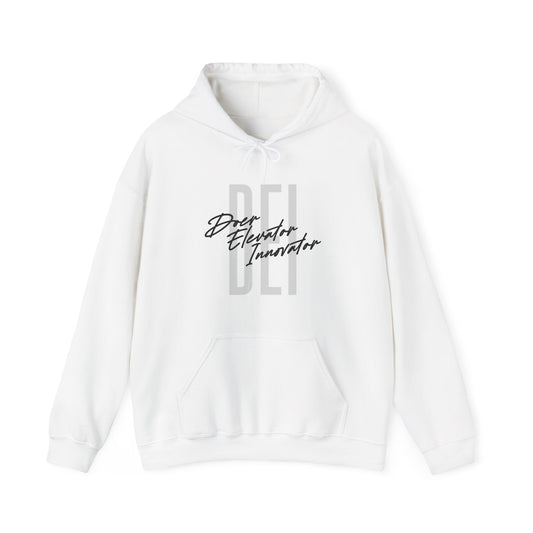 Doer Elevator Innovator | Hooded Sweatshirt, Cozy Unisex Hoodie, Perfect Gift for Graduates, Casual Streetwear, Motivation Apparel