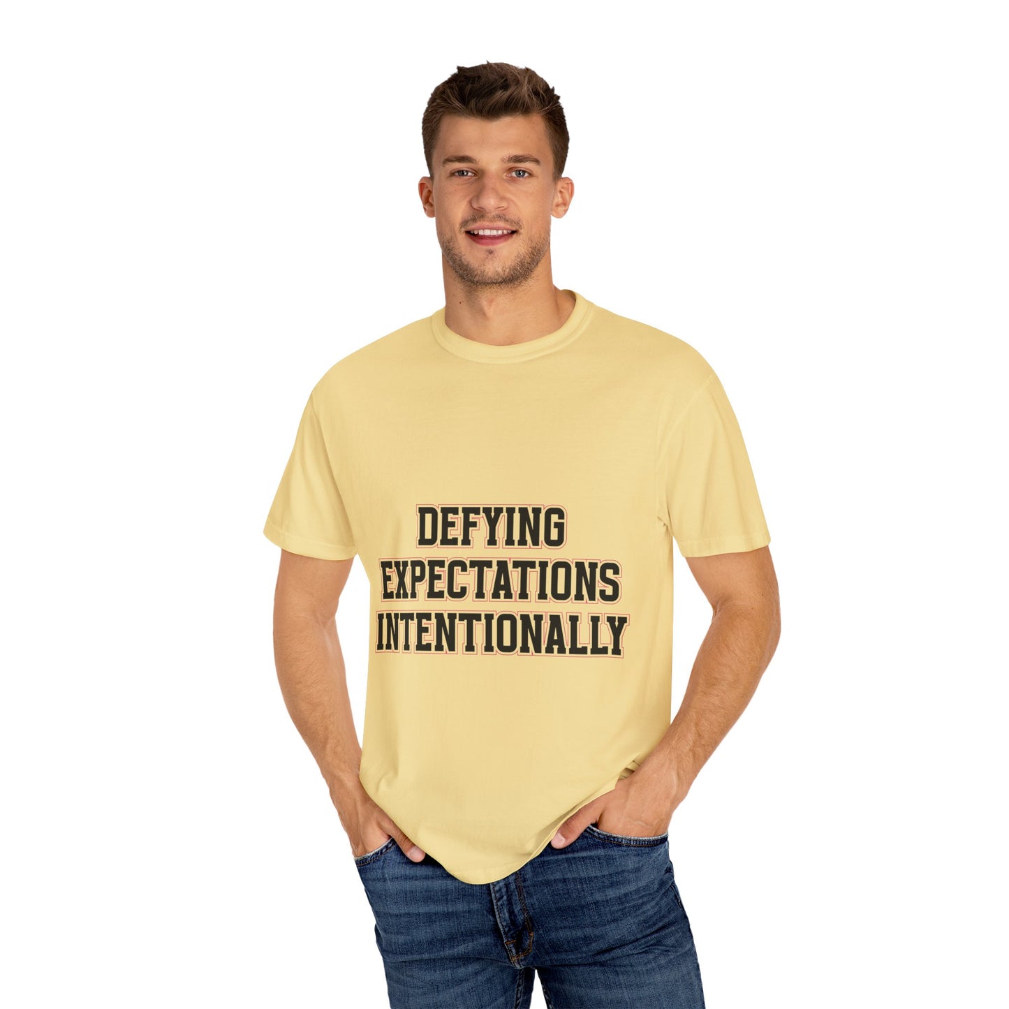 Defying Expectations INTENTIONALLY | Unisex T-Shirt, Casual Tee, Gift for Graduates, Motivational Apparel, Streetwear, Everyday Comfort