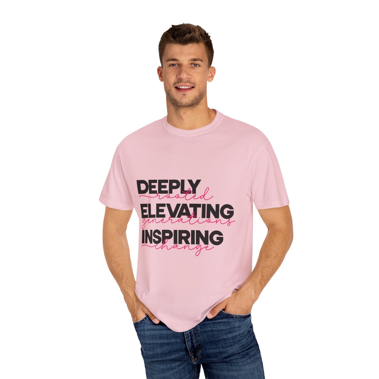 Deeply Elevating Inspiring | Unisex T-Shirt, Casual Tee, Gift for Graduates, Motivational Apparel, Streetwear, Everyday Comfort